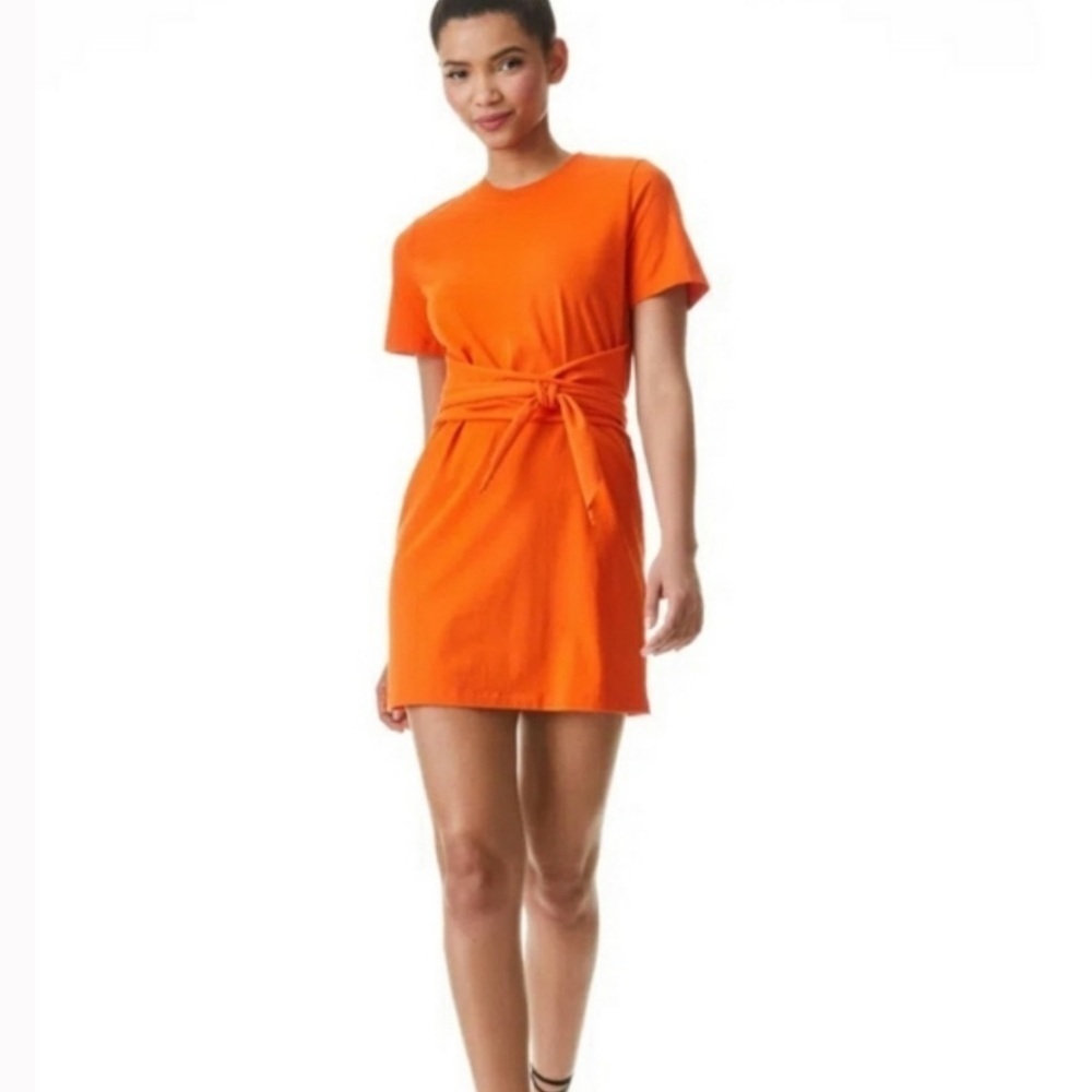 Alice + Olivia Evie Tie-Waist Shirt Dress